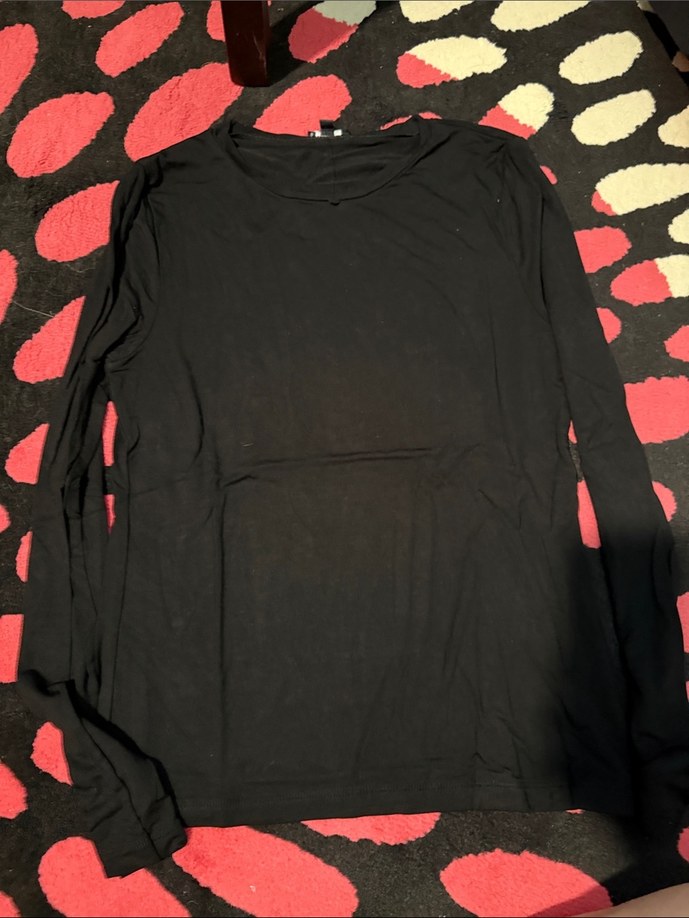 Express Black Long Sleeve Women's Top - Classic Crewneck
